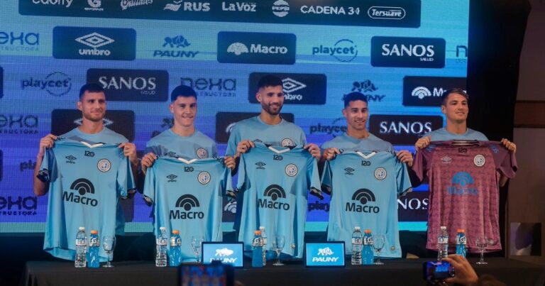 Con Lisandro López y Sporle como las caras principales, Belgrano presentó a sus cinco refuerzos
