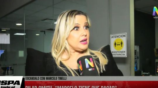 Exclusivo de ISPA: Pilar Smith reconoció que Marcelo Tinelli tiene que pagar y aseguró que estará en las próximas elecciones de APTRA