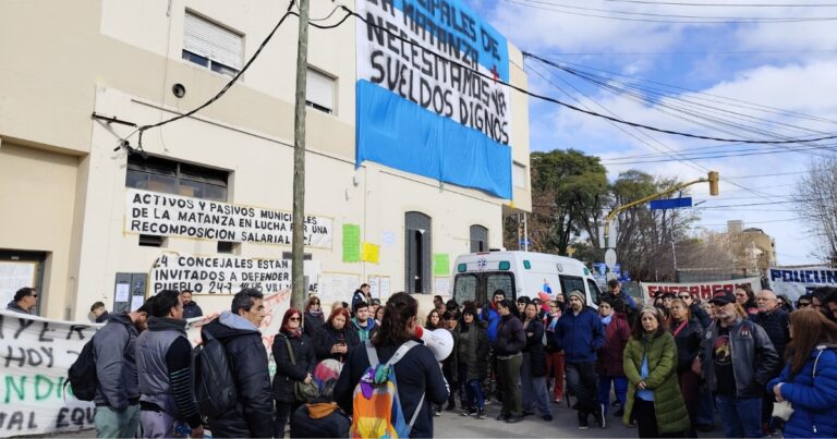 La Matanza. Municipales en pie de lucha por salario y condiciones laborales