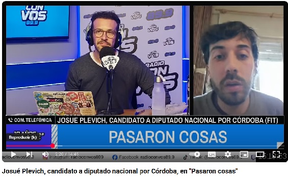 Josué Plevich con Alejandro Bercovich: «El modelo cordobesista es una porquería»