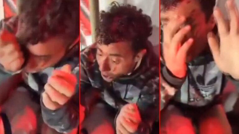 «Pedí perdón»: la intimidante frase del barra de Independiente que golpeaba a un hincha chileno