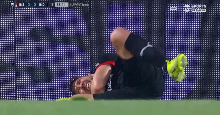 Video: a Loyola lo tiraron contra un cartel y debió dejar la cancha