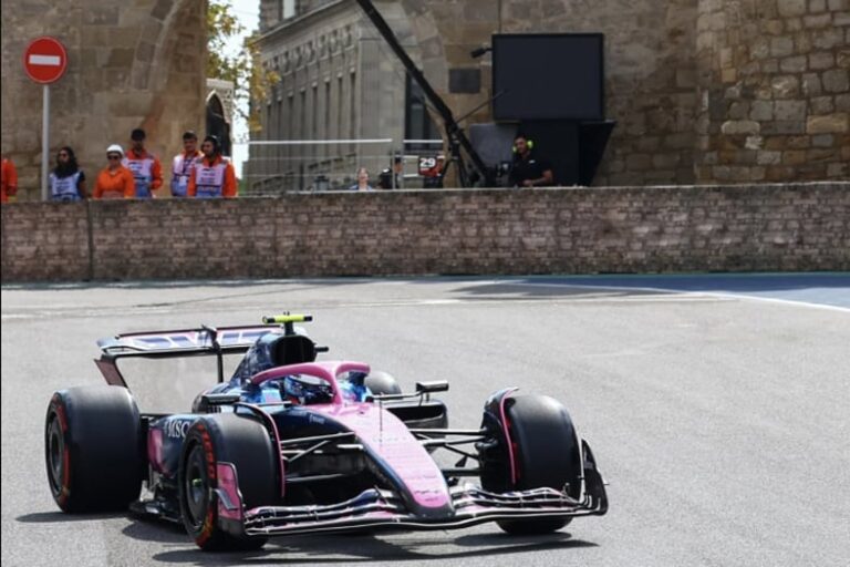 Colapinto fue 19 en la primera práctica en el circuito callejero de Bakú de Fórmula 1